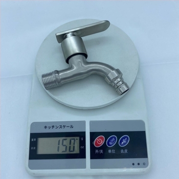 Robinet pentru mașina de spălat, oțel inoxidabil, montaj pe perete, diametrul șeii valvei 9,5 mm, model JLL-006