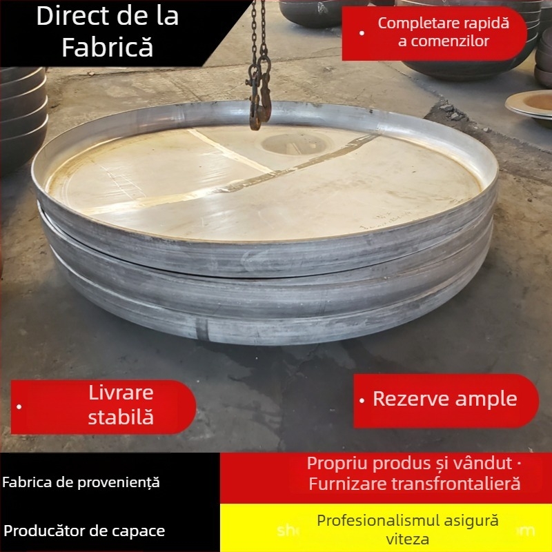 Cap de țeavă din oțel inoxidabil, bază plată și conic, finisaj neted, funcție dop