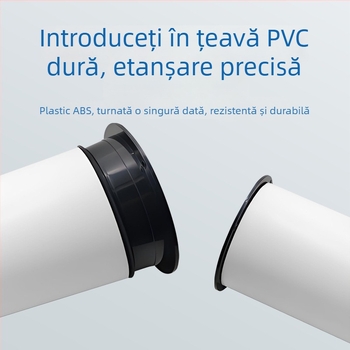 Inel de etanșare pentru flanșă, PVC, pentru conducte de ventilație, conectare prin șuruburi, rezistență la presiune înaltă, model 110/160