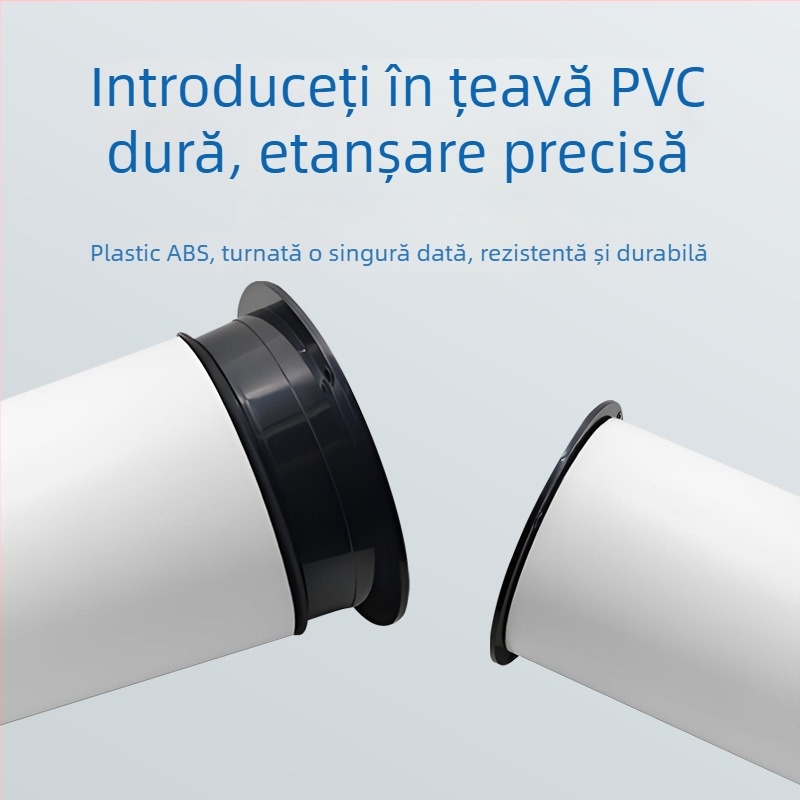 Inel de etanșare pentru flanșă, PVC, pentru conducte de ventilație, conectare prin șuruburi, rezistență la presiune înaltă, model 110/160
