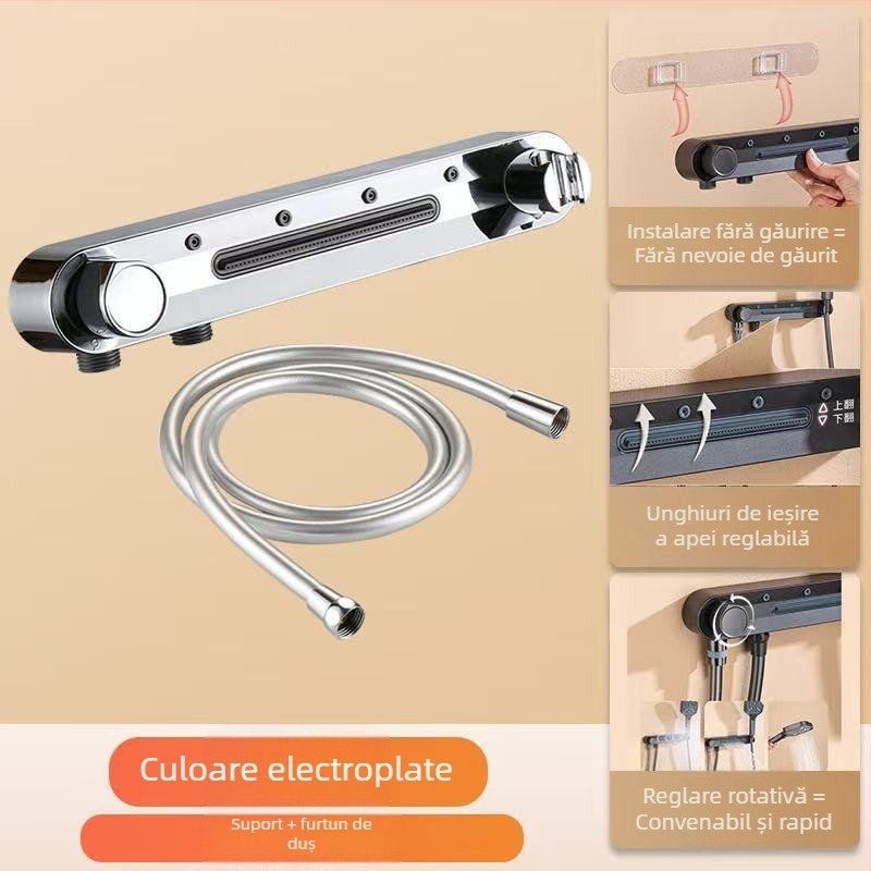 Set de duș Rain, din cupru, design simplu și elegant.