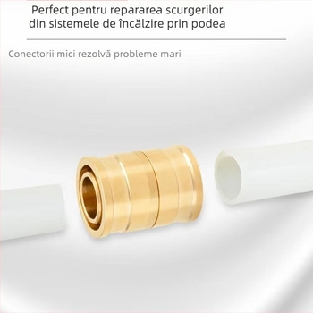 Fitings din cupru pentru conducte de încălzire în pardoseală – diametru egal, grosime a peretelui 2,0/2,3 mm, compatibile cu țevi din aluminiu-plastic și conducte de apă caldă