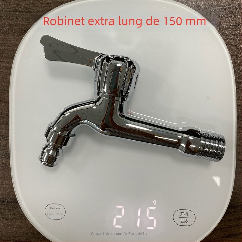 Robinet de bucătărie din cupru, gură extinsă – nucleu de valve din cupru, articulație Unică, finisaj electroplacat