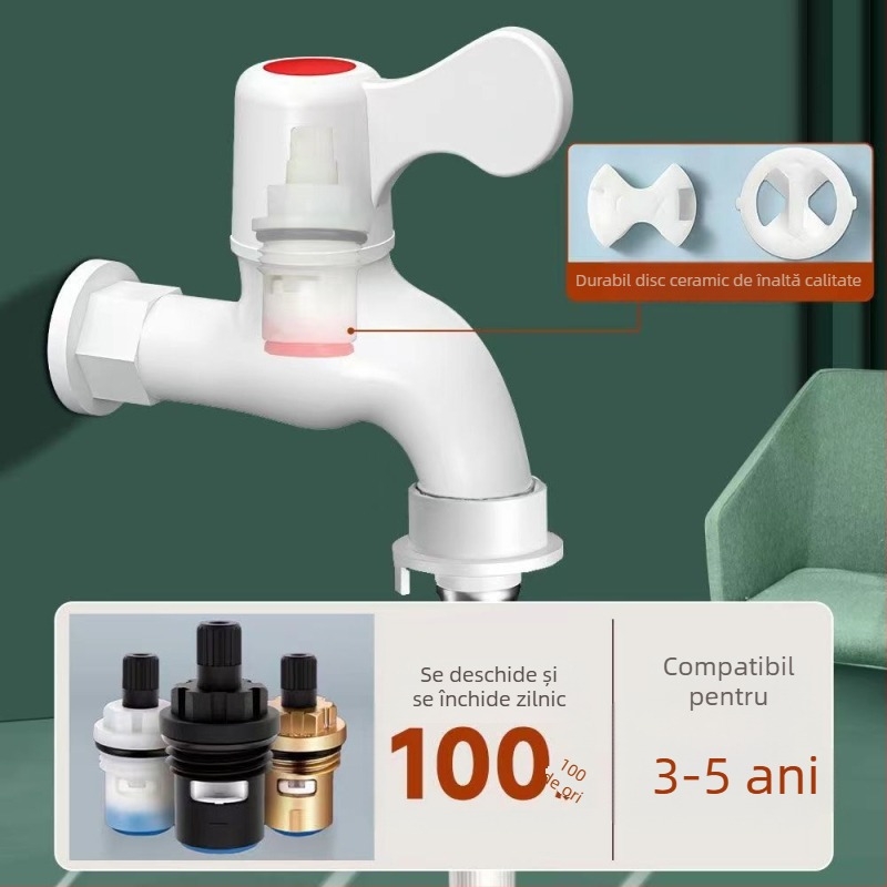 Robinet PVC pentru alimentare cu apă și fitinguri pentru conducte - plastic, model 20, grad 1