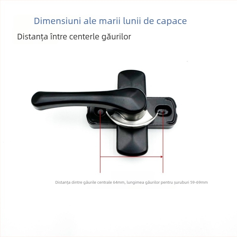 Încuietoare semilună LG-2004 | aliaj de zinc | pentru uși și ferestre | stil modern și simplu