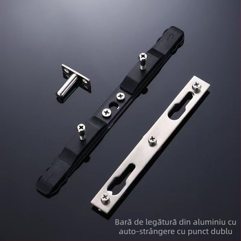 Zăvor anti-coliziune pentru uși și ferestre glisante din aluminiu — mecanism auto-strângere; corp: aluminiu; marcă: Weizhixing
