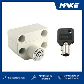 MAKE MK512 încuietoare tip mortise, design tubular, pentru uși și ferestre din sticlă – potrivită pentru uși glisante din sticlă și uși automate, stil modern minimalist