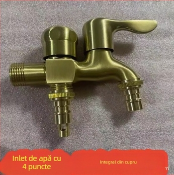 Robinet din cupru, conexiune unică, miez ceramic al ventilului, pentru uz casnic general