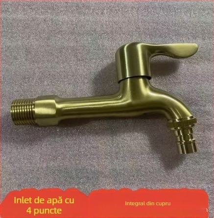 Robinet din cupru, conexiune unică, miez ceramic al ventilului, pentru uz casnic general