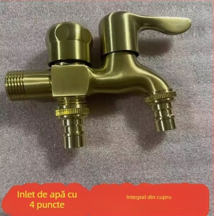 Robinet din cupru, conexiune unică, miez ceramic al ventilului, pentru uz casnic general