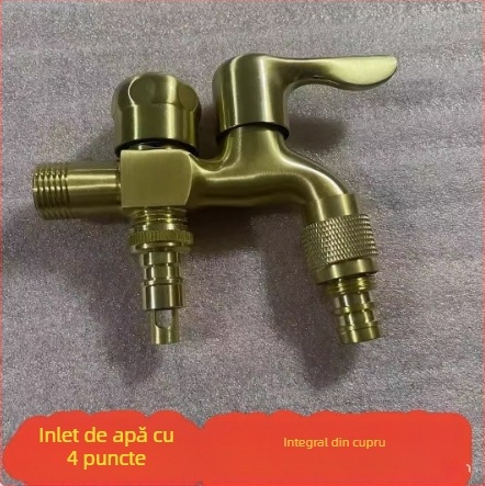 Robinet din cupru, conexiune unică, miez ceramic al ventilului, pentru uz casnic general