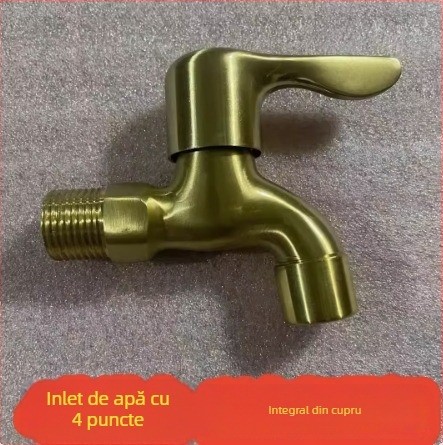 Robinet din cupru, conexiune unică, miez ceramic al ventilului, pentru uz casnic general