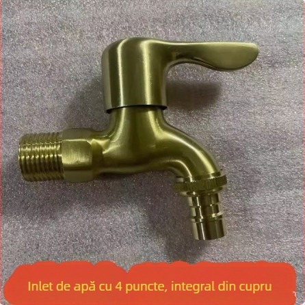 Robinet din cupru, conexiune unică, miez ceramic al ventilului, pentru uz casnic general