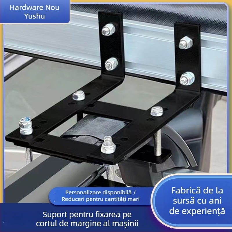 Kit montaj cort lateral automobil cu accesorii pentru bare transversale, seria cort-canopă, brand yxj, material fier