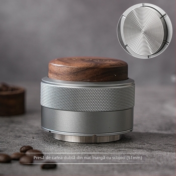 Presă de cafea pentru pudră, din oțel inoxidabil, 300 g, personalizare disponibilă, potrivită pentru cafenele, baruri și utilizare în aer liber