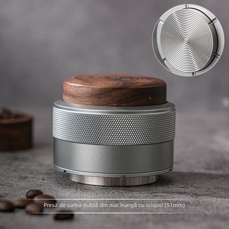 Presă de cafea pentru pudră, din oțel inoxidabil, 300 g, personalizare disponibilă, potrivită pentru cafenele, baruri și utilizare în aer liber