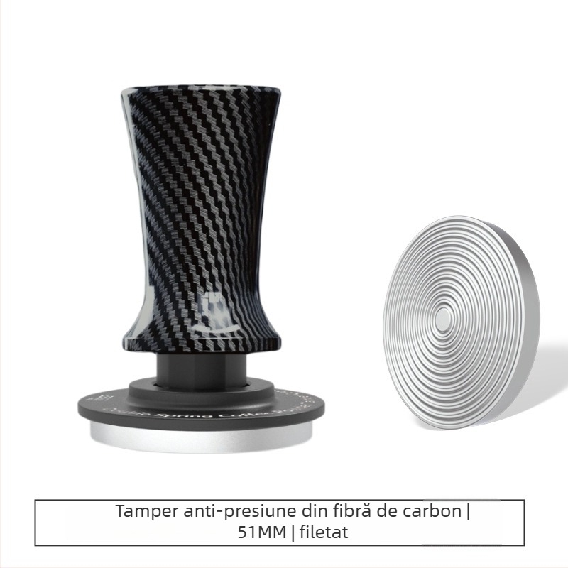 Tamper de cafea, din oțel inoxidabil, cu filet, stil modern simplu, potrivit pentru birou și uz casnic