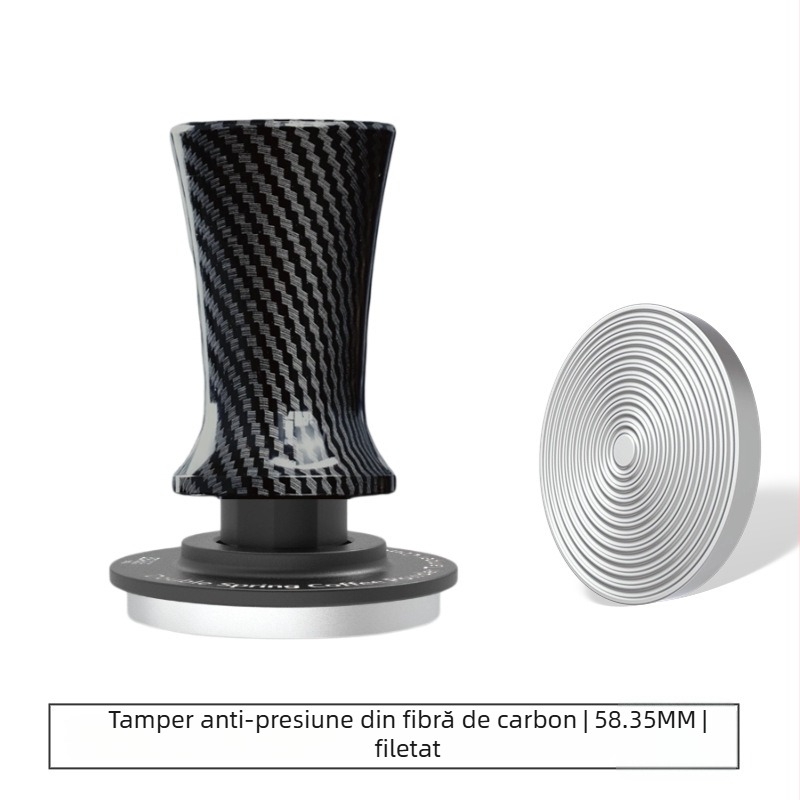 Tamper de cafea, din oțel inoxidabil, cu filet, stil modern simplu, potrivit pentru birou și uz casnic