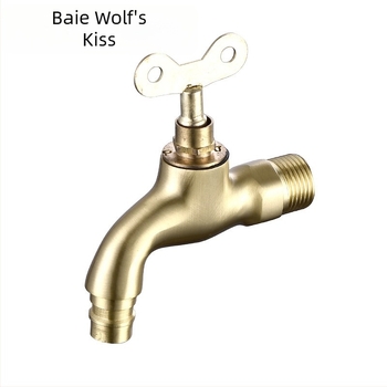 Robinet exterior cu încuietoare pentru mașina de spălat, montat pe perete, cu supapă cu disc ceramic, 0–90°C, modelul 1202