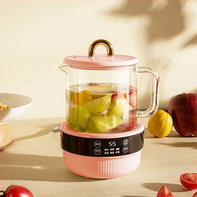 Cană electrică pentru sănătate, mini, 400W, 600 ml, încălzire pe bază, oprire automată și protecție la supraîncălzire