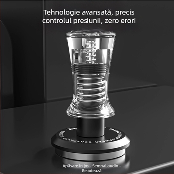 Set tamper pentru espresso — Material: oțel inoxidabil 304 și acrilic transparent de înaltă transparență; Stil: Simplitate modernă; Greutate: 260 g; Logo: poate fi imprimat