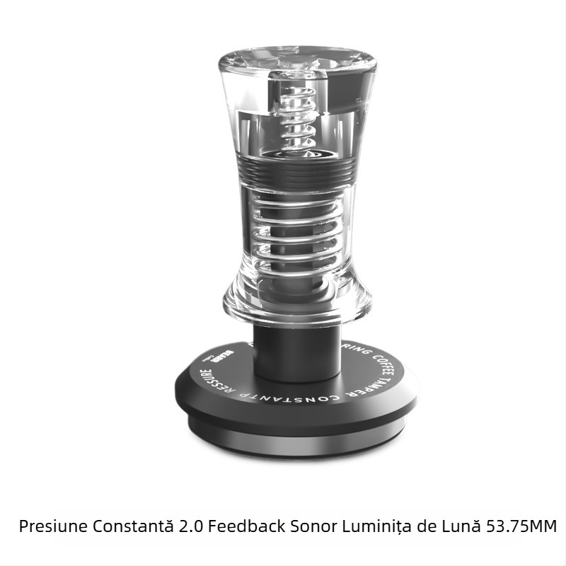Set tamper pentru espresso — Material: oțel inoxidabil 304 și acrilic transparent de înaltă transparență; Stil: Simplitate modernă; Greutate: 260 g; Logo: poate fi imprimat