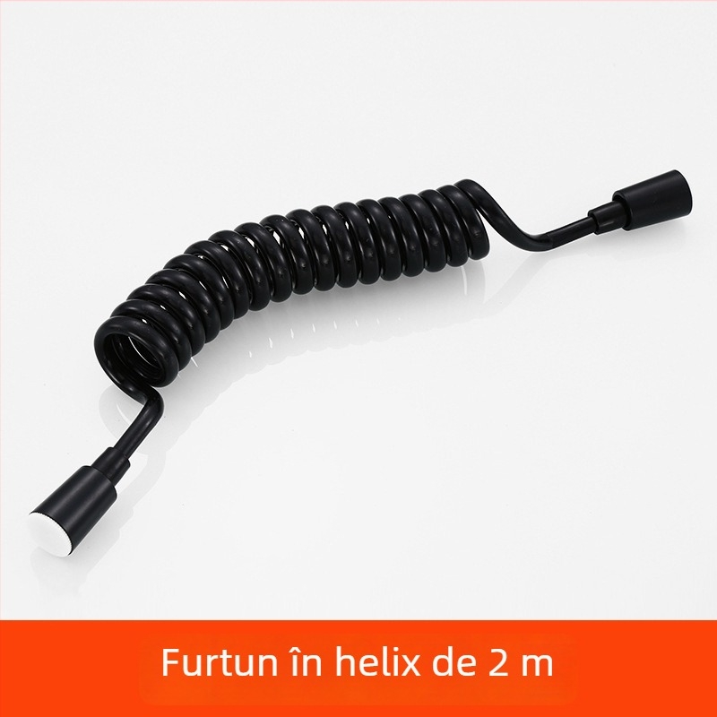 Set cap de duș cu mâner și furtun - Top-Spray ploaie, oțel inox, suport rotativ