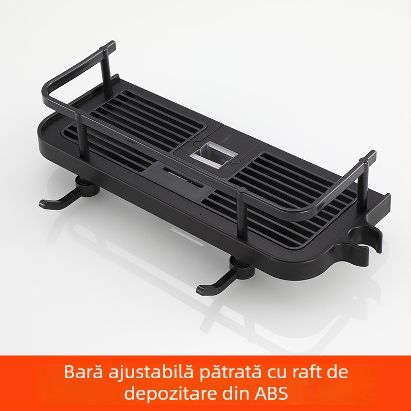 Set cap de duș cu mâner și furtun - Top-Spray ploaie, oțel inox, suport rotativ