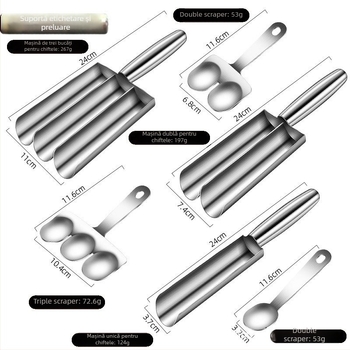 Formator de chifteluțe din oțel inoxidabil 304 — design modern minimalist, imprimare logo disponibilă, personalizabil, lansare în 2025