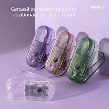 Deli NS088 Perforator manual pentru o singură gaură, grosime de perforare 12 mm, portabil pentru bilete