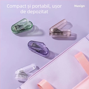 Deli NS088 Perforator manual pentru o singură gaură, grosime de perforare 12 mm, portabil pentru bilete