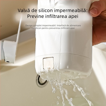 Cană electric portabilă din oțel inoxidabil, mini, 650 ml, 400 W, încălzire prin carcasă, protecție împotriva uscării și supraîncălzirii