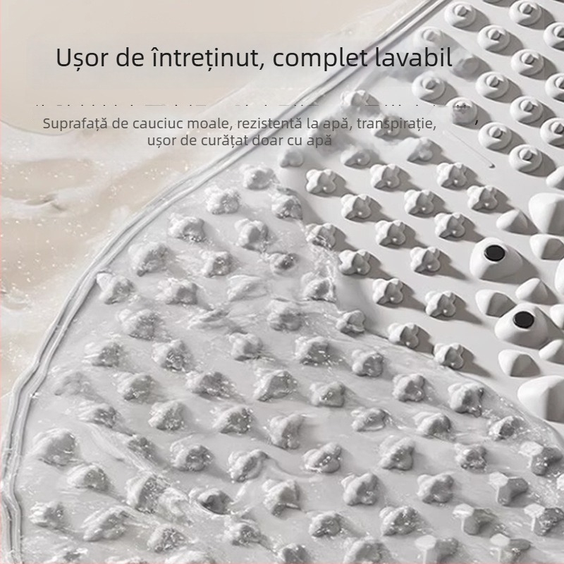 Covoraș de masaj pentru picioare din silicon cu pietre magnetice pentru masajul arcului piciorului și talpilor, pentru yoga acasă | Brand Aideruipin