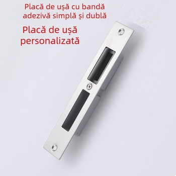 Placă de încuietoare pentru ușă cu bolț pe partea stângă sau dreaptă; model mic