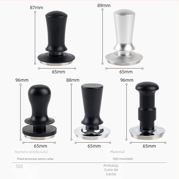 Presă pentru pudră de cafea din aliaj de aluminiu, aproximativ 318 g, potrivită pentru casă, bar și cafenea, Personalizare disponibilă