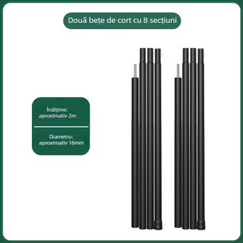 Heavenly Hope Accesorii din Fier pentru Corturi și Canopy — Cleme Îmbunătățite pentru Frânghia de Vânt cu Două Găuri, Țeavă Fluorescentă