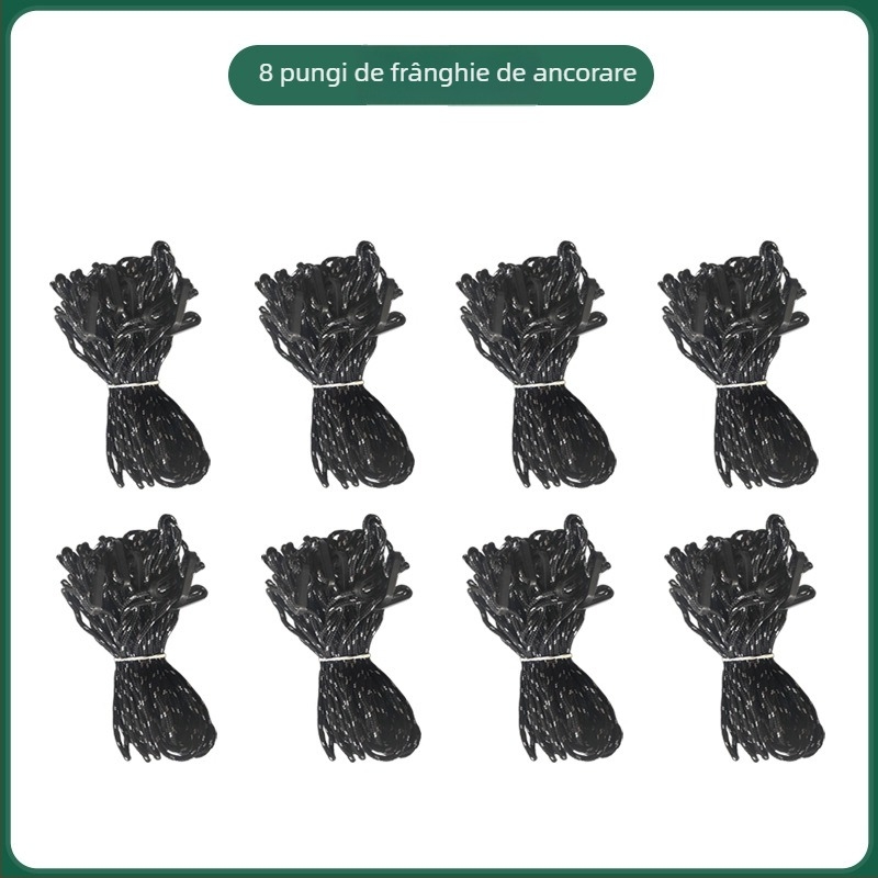 Heavenly Hope Accesorii din Fier pentru Corturi și Canopy — Cleme Îmbunătățite pentru Frânghia de Vânt cu Două Găuri, Țeavă Fluorescentă