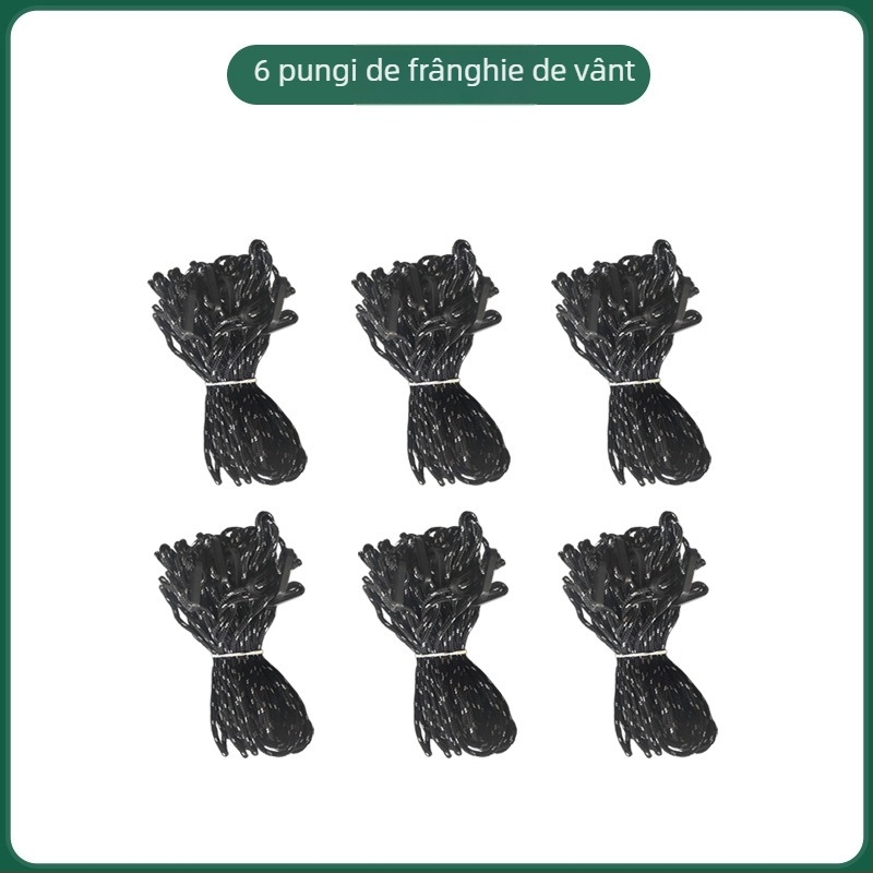 Heavenly Hope Accesorii din Fier pentru Corturi și Canopy — Cleme Îmbunătățite pentru Frânghia de Vânt cu Două Găuri, Țeavă Fluorescentă