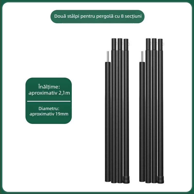 Heavenly Hope Accesorii din Fier pentru Corturi și Canopy — Cleme Îmbunătățite pentru Frânghia de Vânt cu Două Găuri, Țeavă Fluorescentă