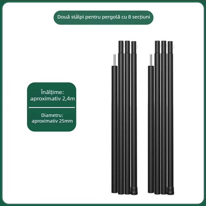 Heavenly Hope Accesorii din Fier pentru Corturi și Canopy — Cleme Îmbunătățite pentru Frânghia de Vânt cu Două Găuri, Țeavă Fluorescentă