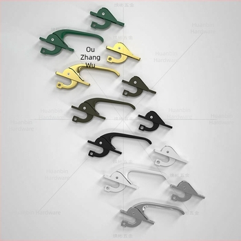 Lacăt semilunar G001, aliaj de aluminiu, pentru uși și ferestre, mecanism de cuplare, stil modern minimalist