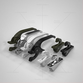 Lacăt semilunar G001, aliaj de aluminiu, pentru uși și ferestre, mecanism de cuplare, stil modern minimalist