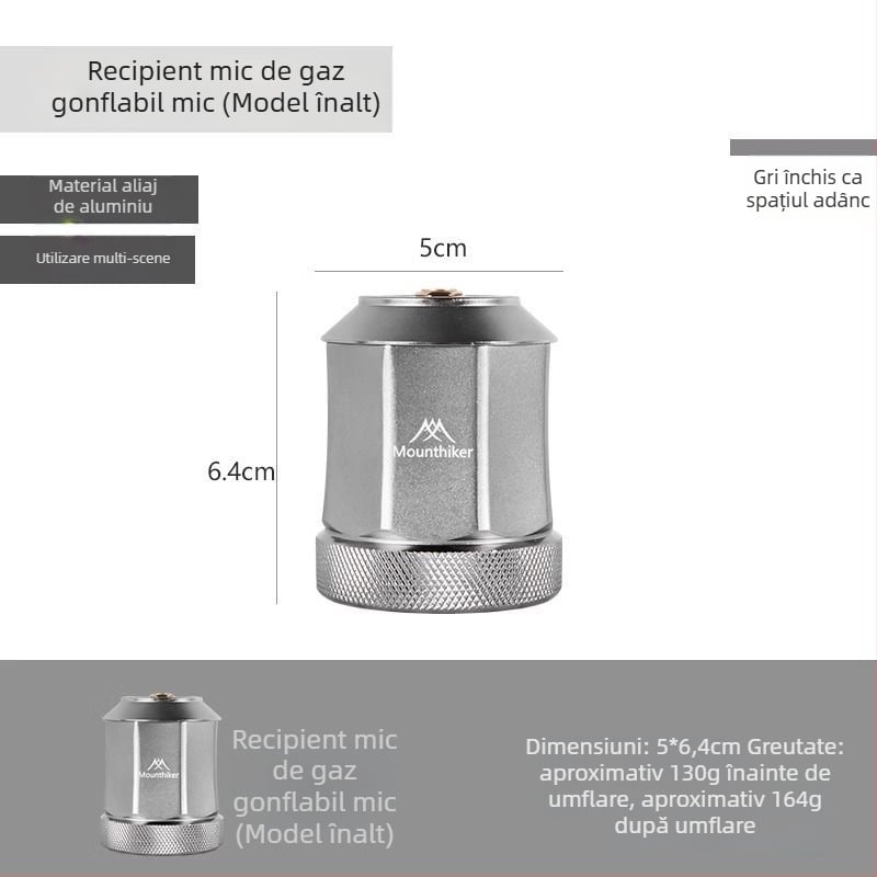 Lanterna de camping cu gaz Yunzi — lampă incandescentă, alimentare reîncărcabilă, iluminat outdoor pentru camping
