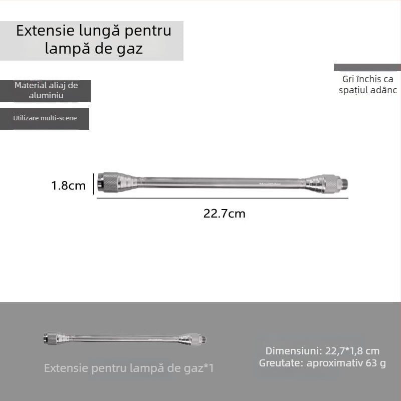 Lanterna de camping cu gaz Yunzi — lampă incandescentă, alimentare reîncărcabilă, iluminat outdoor pentru camping