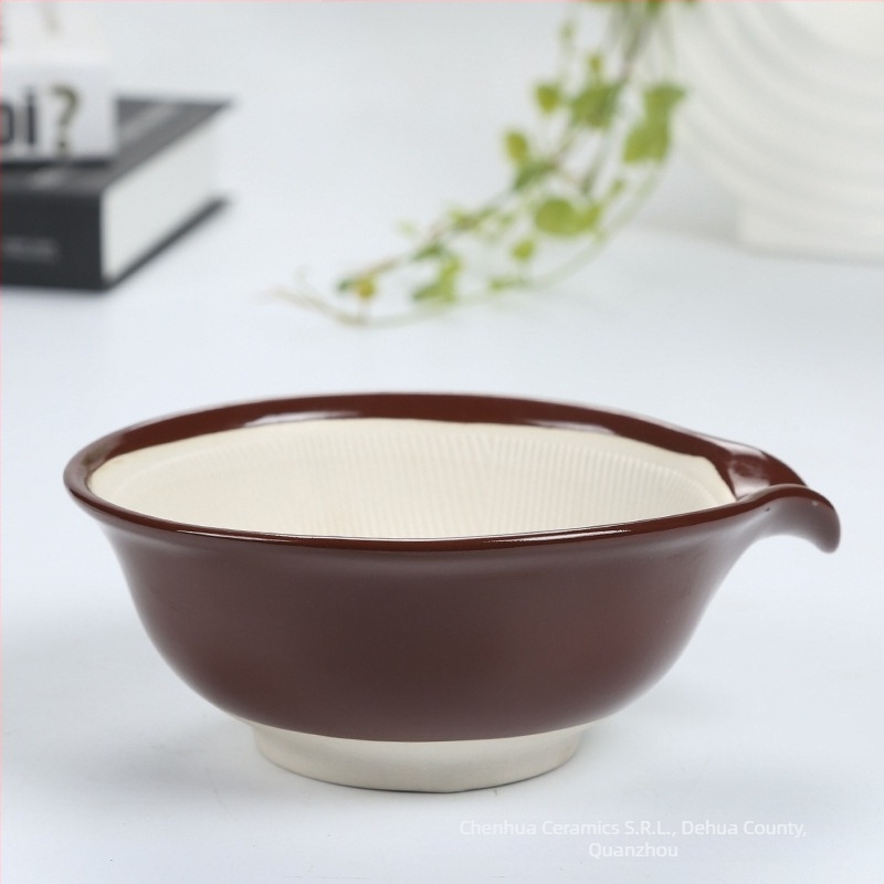 Vas ceramic de măcinare în stil japonez pentru hrana bebelușilor – utilizare manuală, pentru piure de fructe și legume