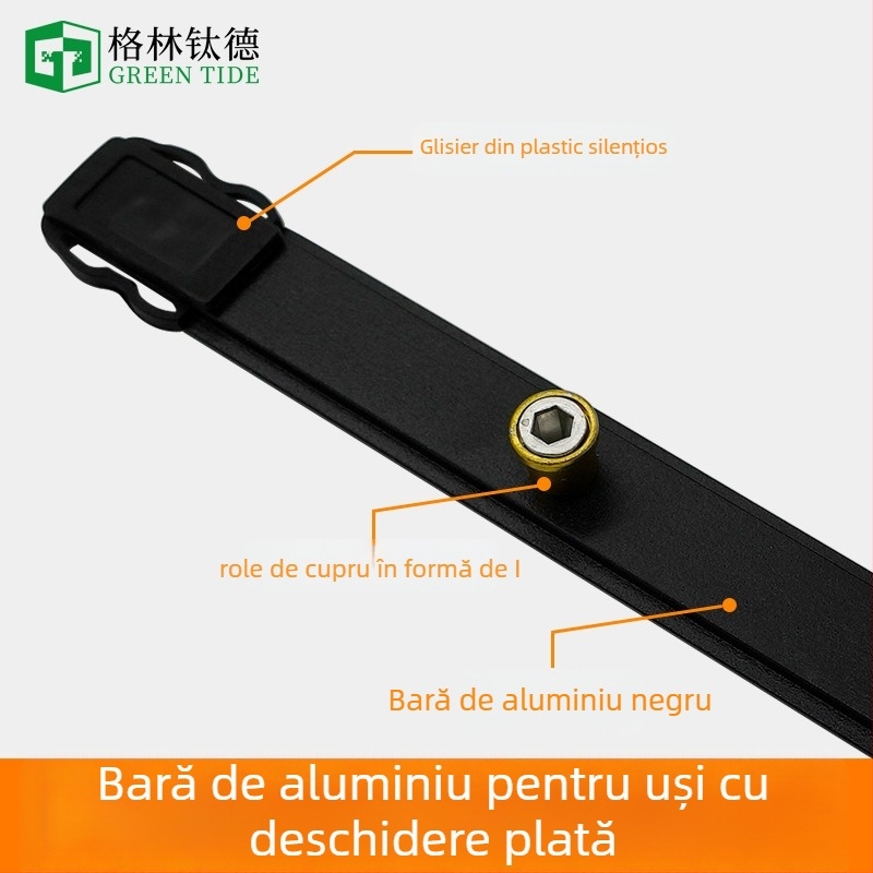 Accesoriu pentru bandă de închidere a ferestrei casemate – șină de transmisie din aliaj, conexiune glisantă, anti-penetrație, funcționare silențioasă, Model GZ-01