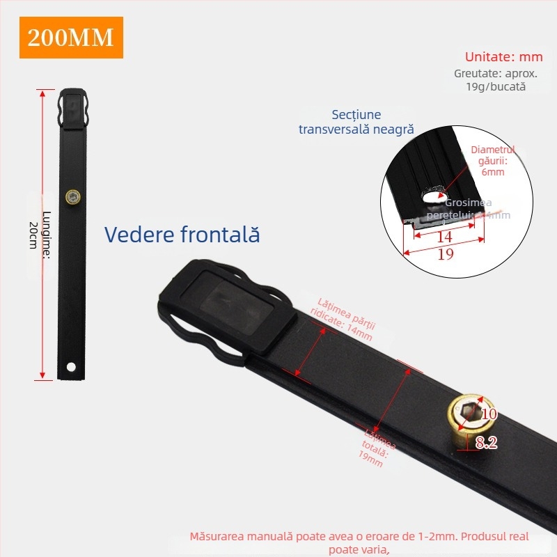 Accesoriu pentru bandă de închidere a ferestrei casemate – șină de transmisie din aliaj, conexiune glisantă, anti-penetrație, funcționare silențioasă, Model GZ-01