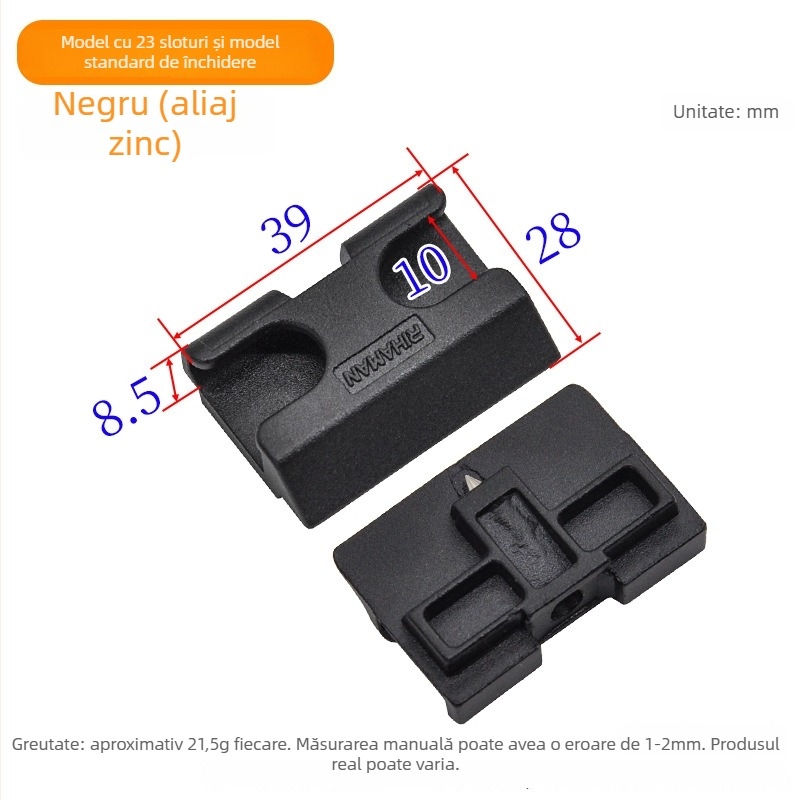 Accesoriu pentru bandă de închidere a ferestrei casemate – șină de transmisie din aliaj, conexiune glisantă, anti-penetrație, funcționare silențioasă, Model GZ-01