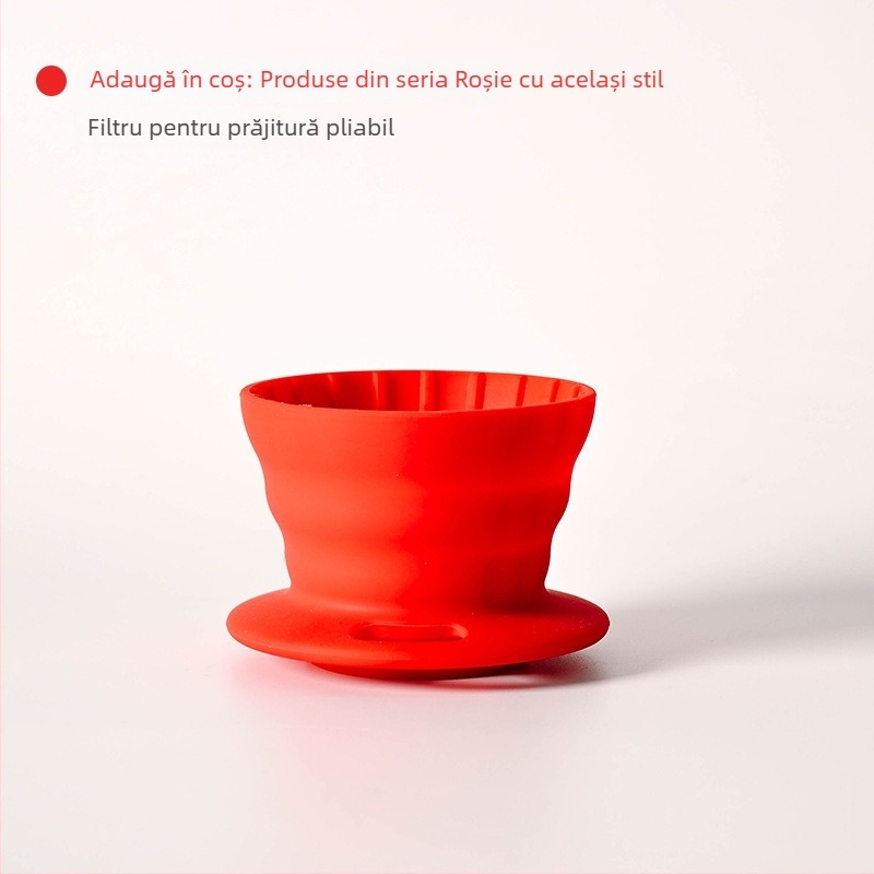 Ceașă de filtrare din silicon pliabilă pentru cafea, brand joinout, silicon de platină, personalizare disponibilă, pentru exterior