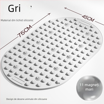 Covoraș de masaj pentru picioare cu silicon lichid moale, placă de acupresură, pentru uz interior în timpul alergării pe loc; greutate 800 g
